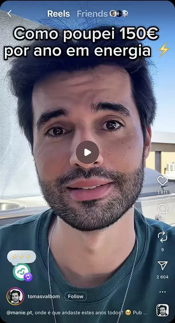 Miniatura de reel no Instagram